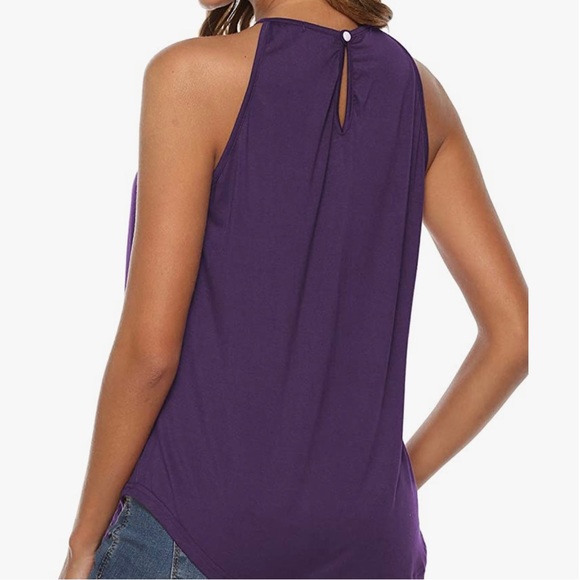 ☀️ Spaghetti Strap Flowy Halter Top - Picture 2 of 12